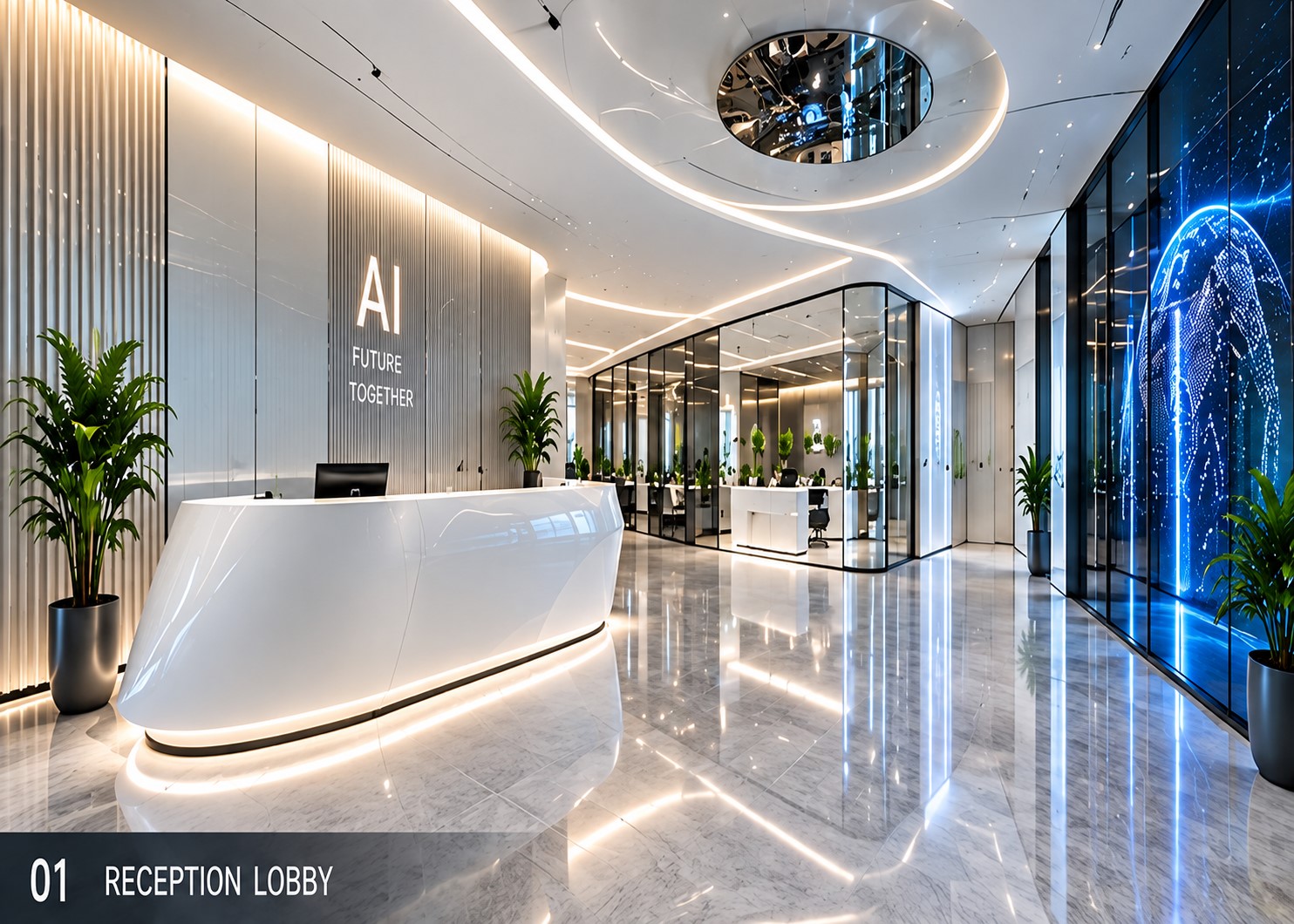 AI FUTURISTIC OFFICE